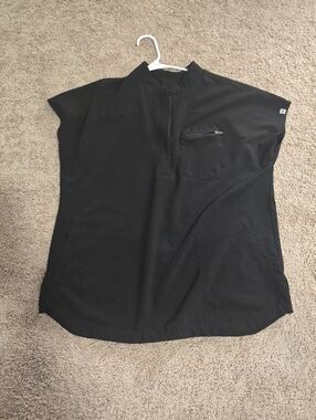 Kitmaz Medical Scrub Tops for Women Mandarin Collar Oversized Fit Large